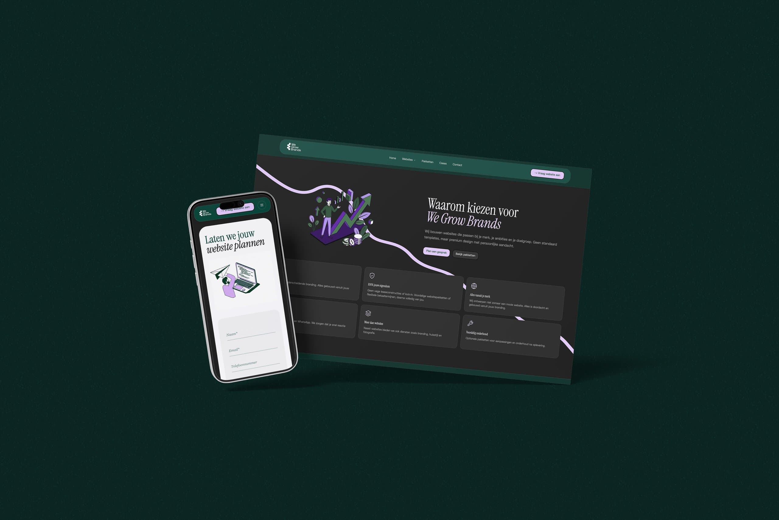 We Grow Brands homepage